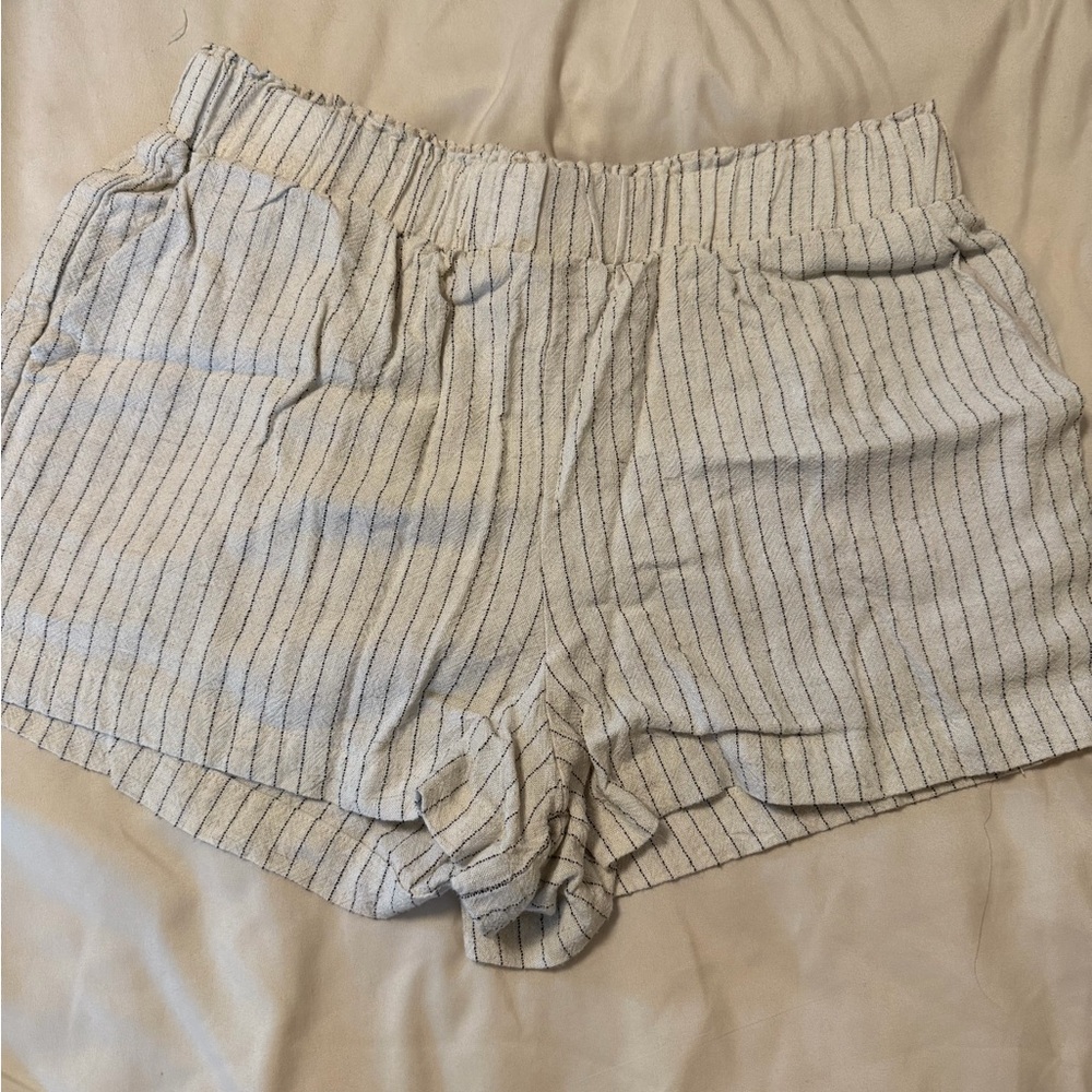 Altar'd State Beige Striped Women's Shorts